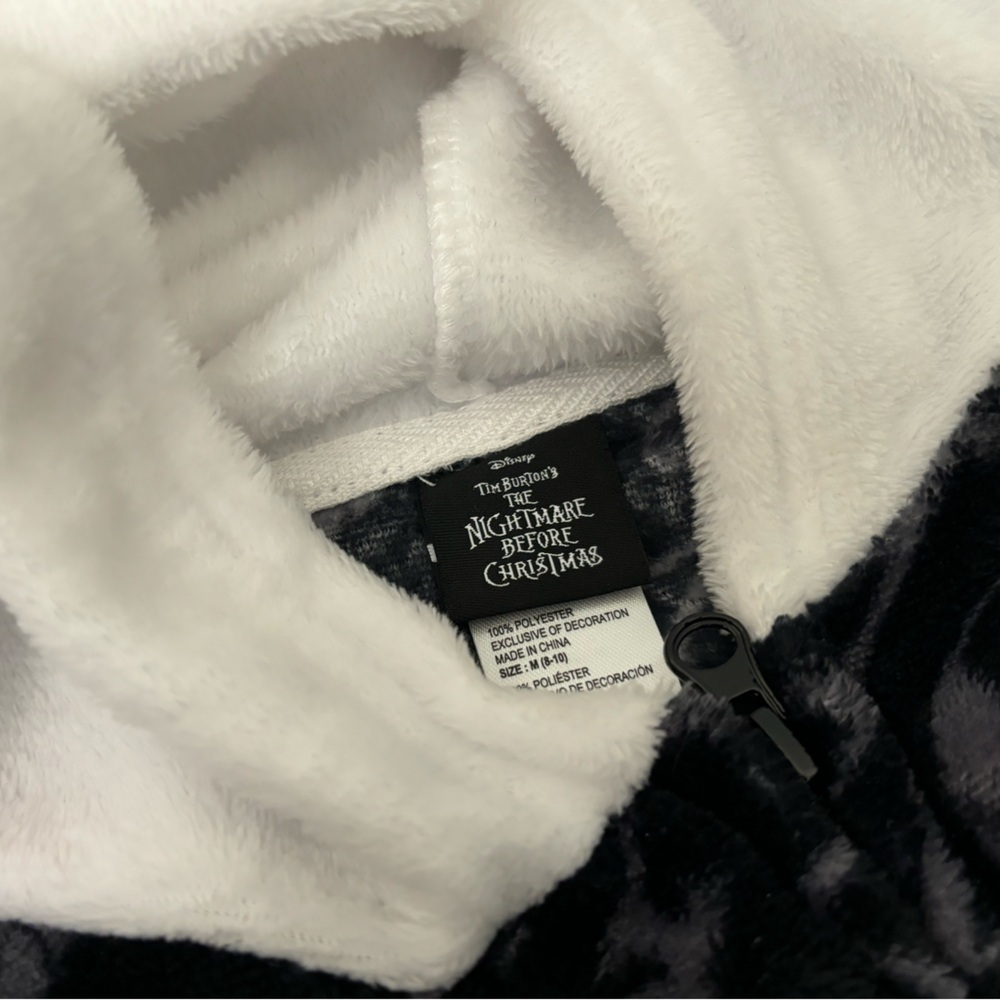 The Nightmare Before Christmas Jack Skellington One Piece Womens M Hooded - Picture 4 of 6